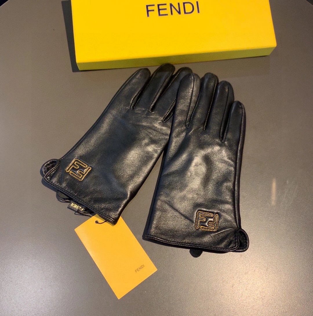 Fendi Lambskin Touchscreen Gloves Ver.A — QC