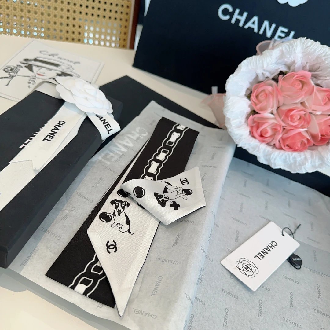 Chanel Silk Hair Ribbon Ver.I — Zdjęcie 8