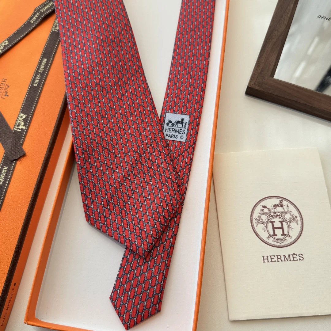 Hermes Silk Tie Ver.S — Photo 7