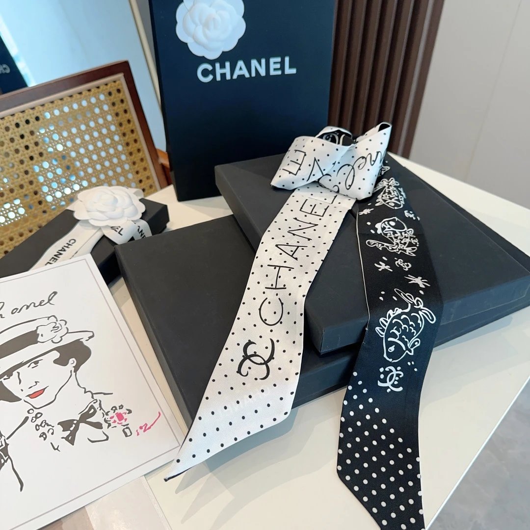 Chanel Silk Hair Ribbon Ver.H — Zdjęcie 9