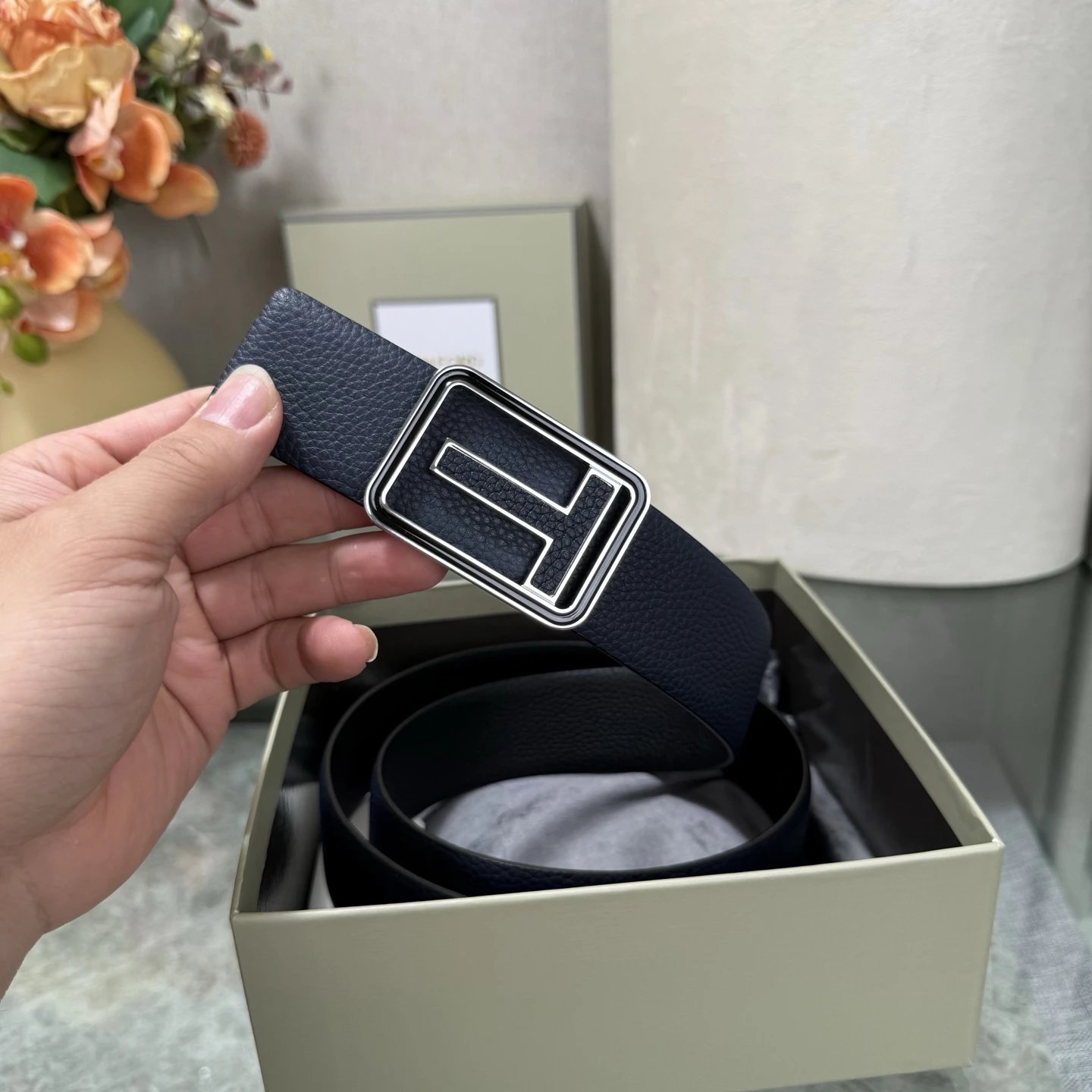 Tom Ford Leather Reversible Belt Ver.A — Zdjęcie 9