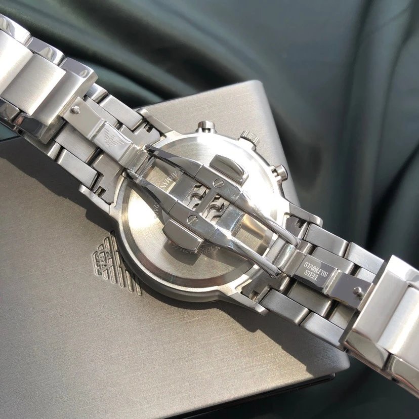Armani Chronograph Blue Quartz Watch 43mm — photo 4