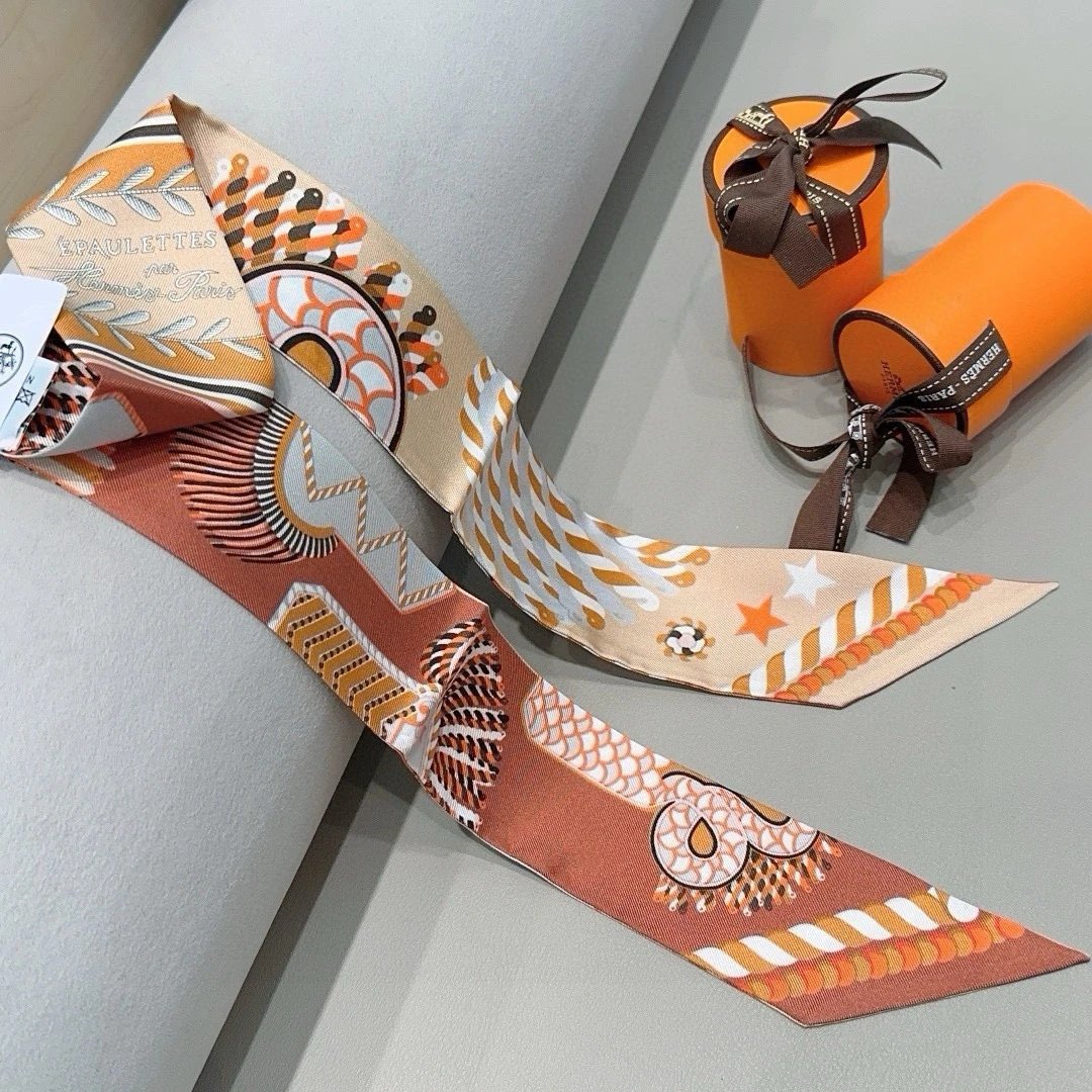 Hermes Silk Hair Ribbon Ver.C — Photo 3