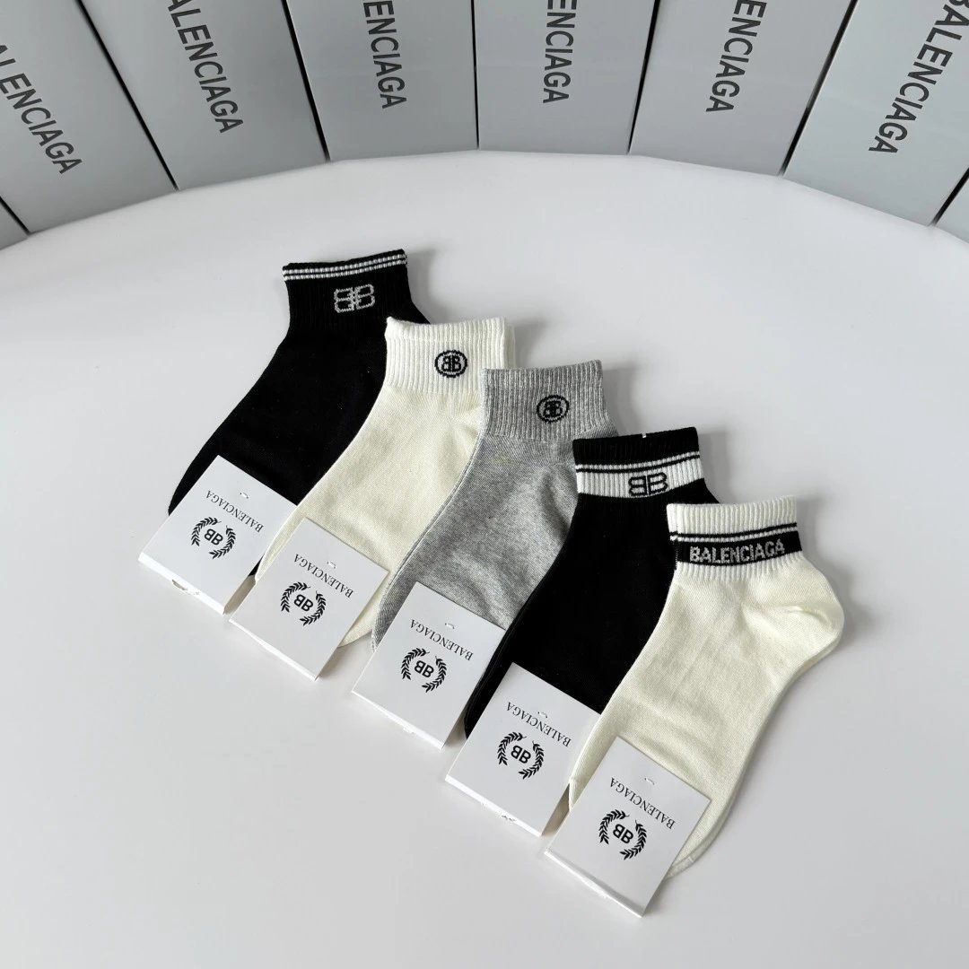 Balenciaga Quarter Socks 5-Pair Box Ver.B — Photo 9