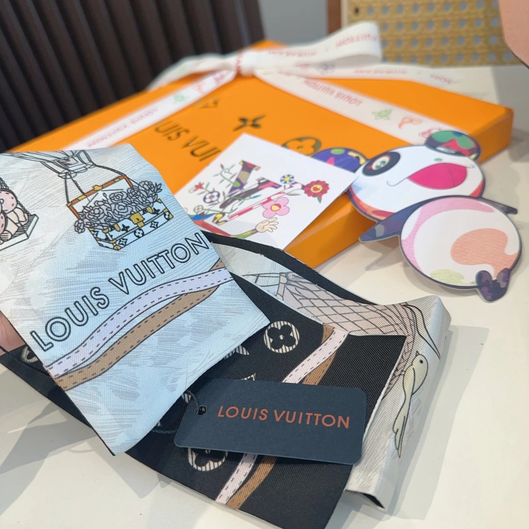 Louis Vuitton Silk Hair Ribbon Ver.A — QC