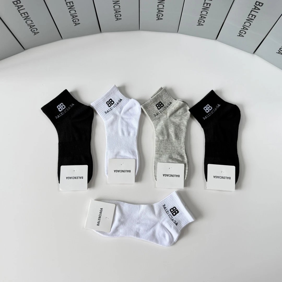 Balenciaga Quarter Socks 5-Pair Box Ver.A — photo 4