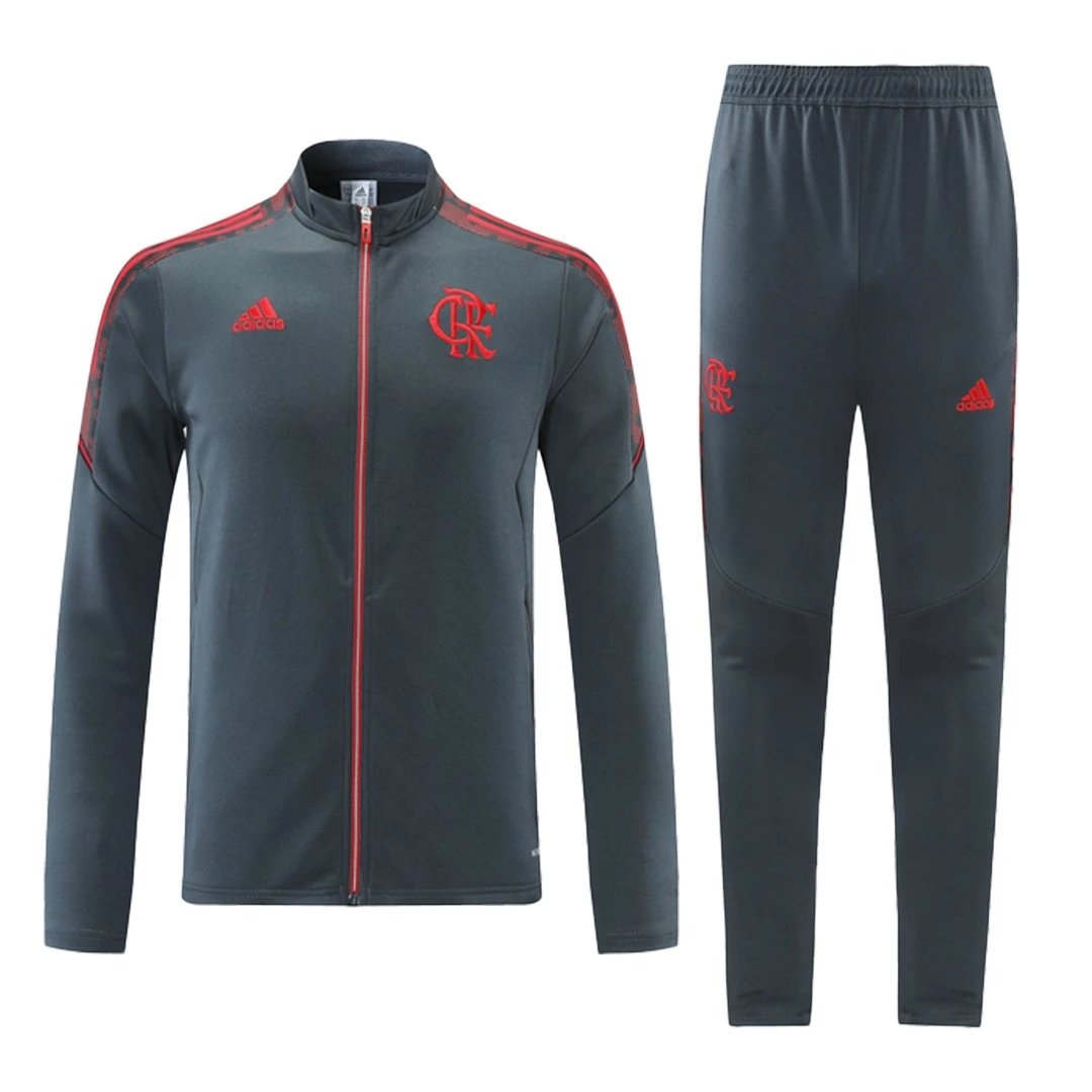 Flamengo 2021 CR Jacket Tracksuit 22 Gray — Photo 2