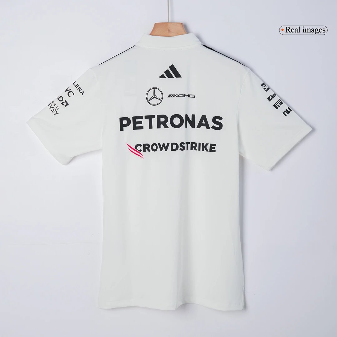 Mercedes AMG Petronas F1 2025 Team Polo White — photo 6