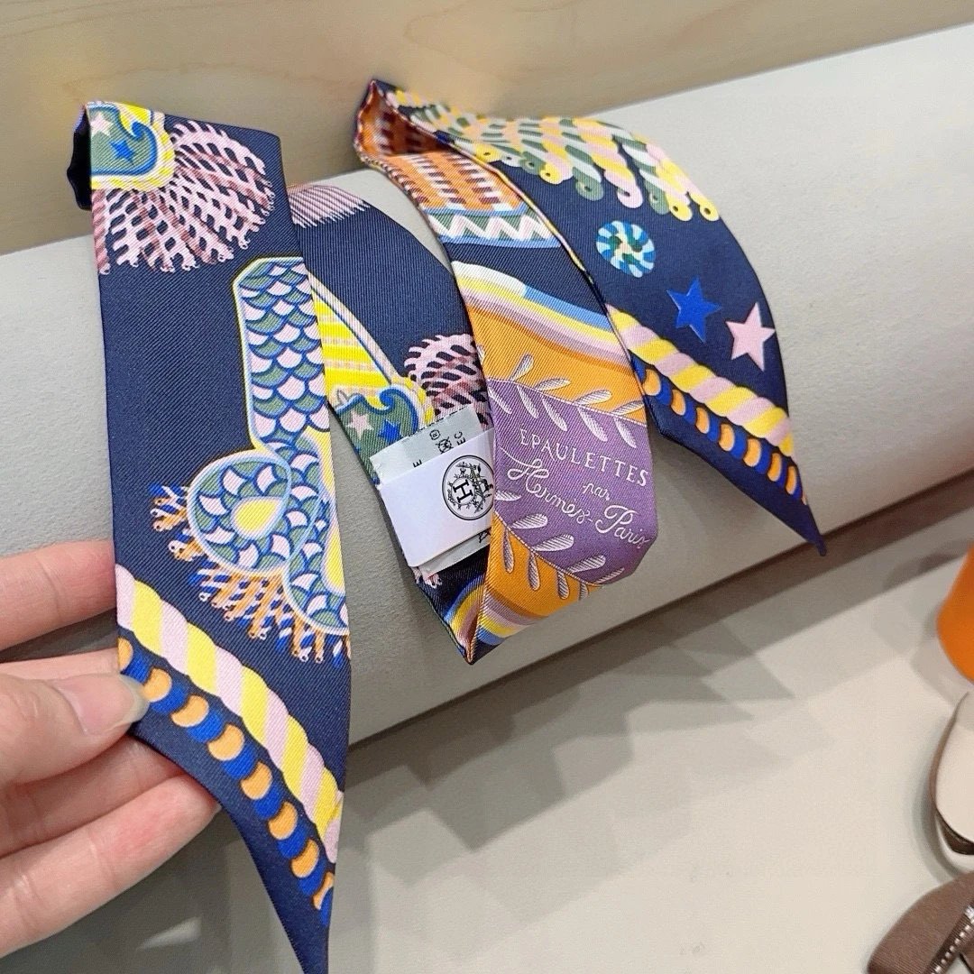 Hermes Silk Hair Ribbon Ver.A — Photo 5
