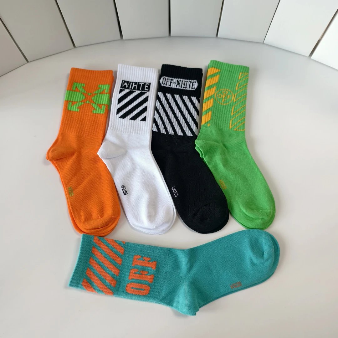 Off-White Crew Socks 5-Pair Box Ver.B — photo 3