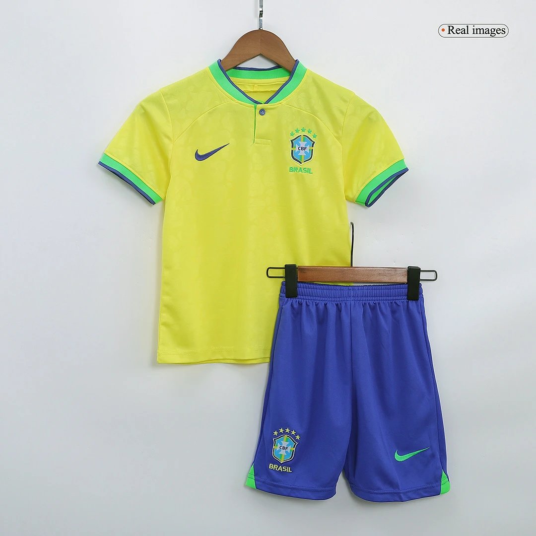 Brazil 2022 Home Jersey - Kids — photo 3