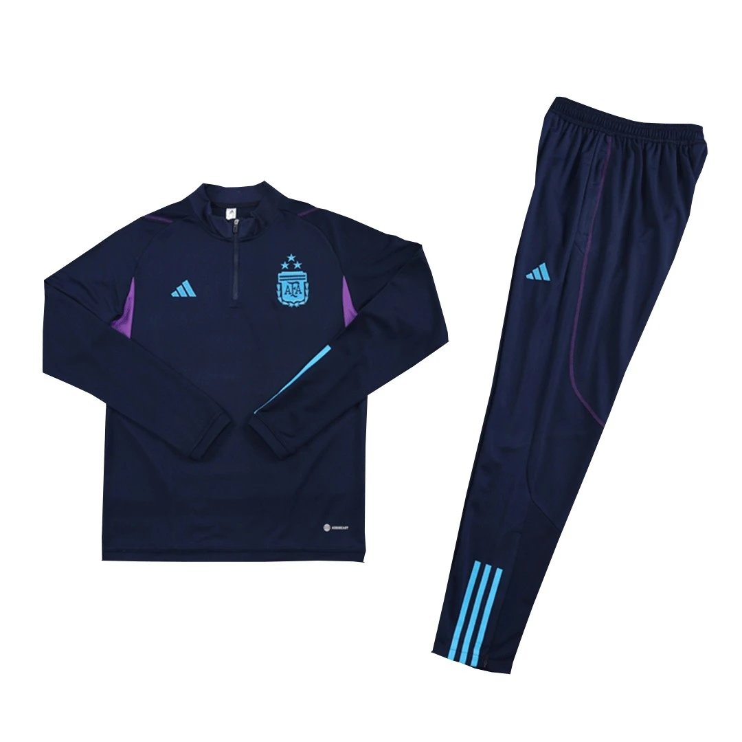 Argentina 2022 1 4 Zip Tracksuit 23 Royal Blue Three Stars — Photo 14