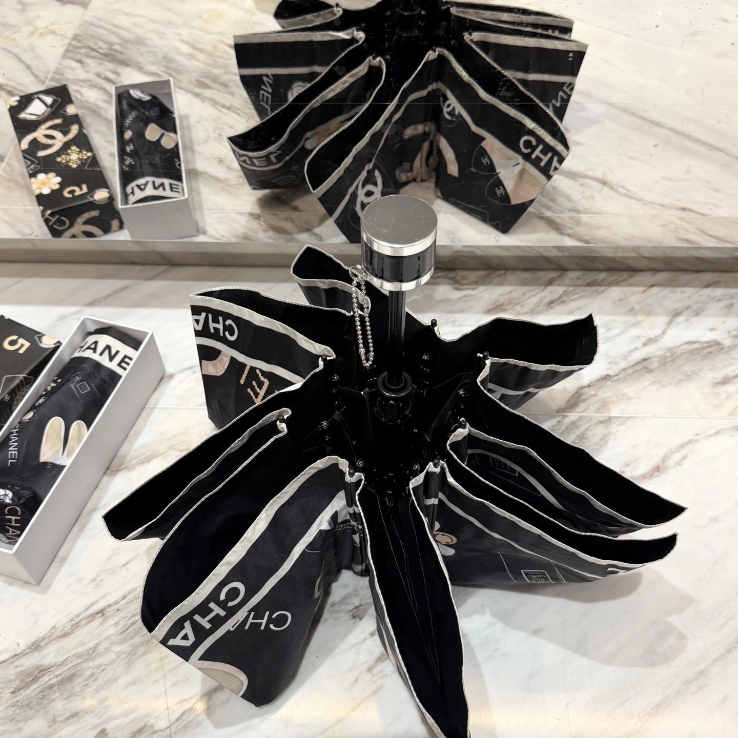 Chanel UV Protection Folding Umbrella Ver.F — QC