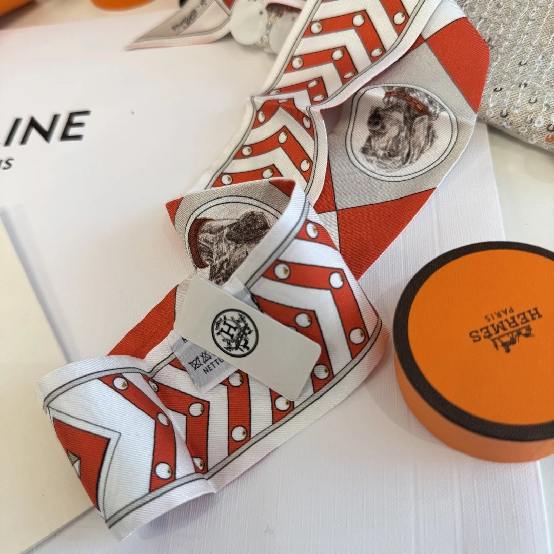 Hermes Silk Hair Ribbon Ver.E — QC