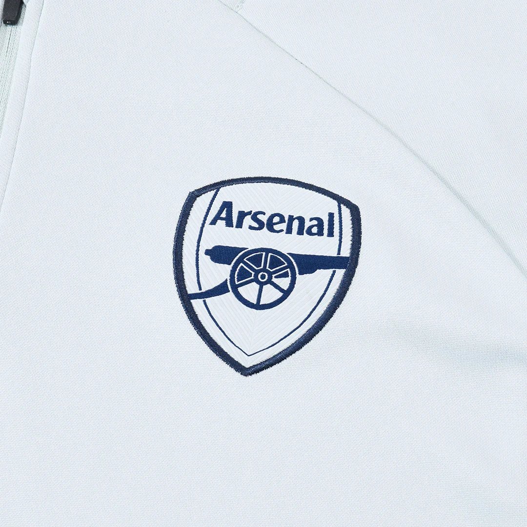 Arsenal 2025 1 4 Zip Tracksuit 26 Kids White — Zdjęcie 9