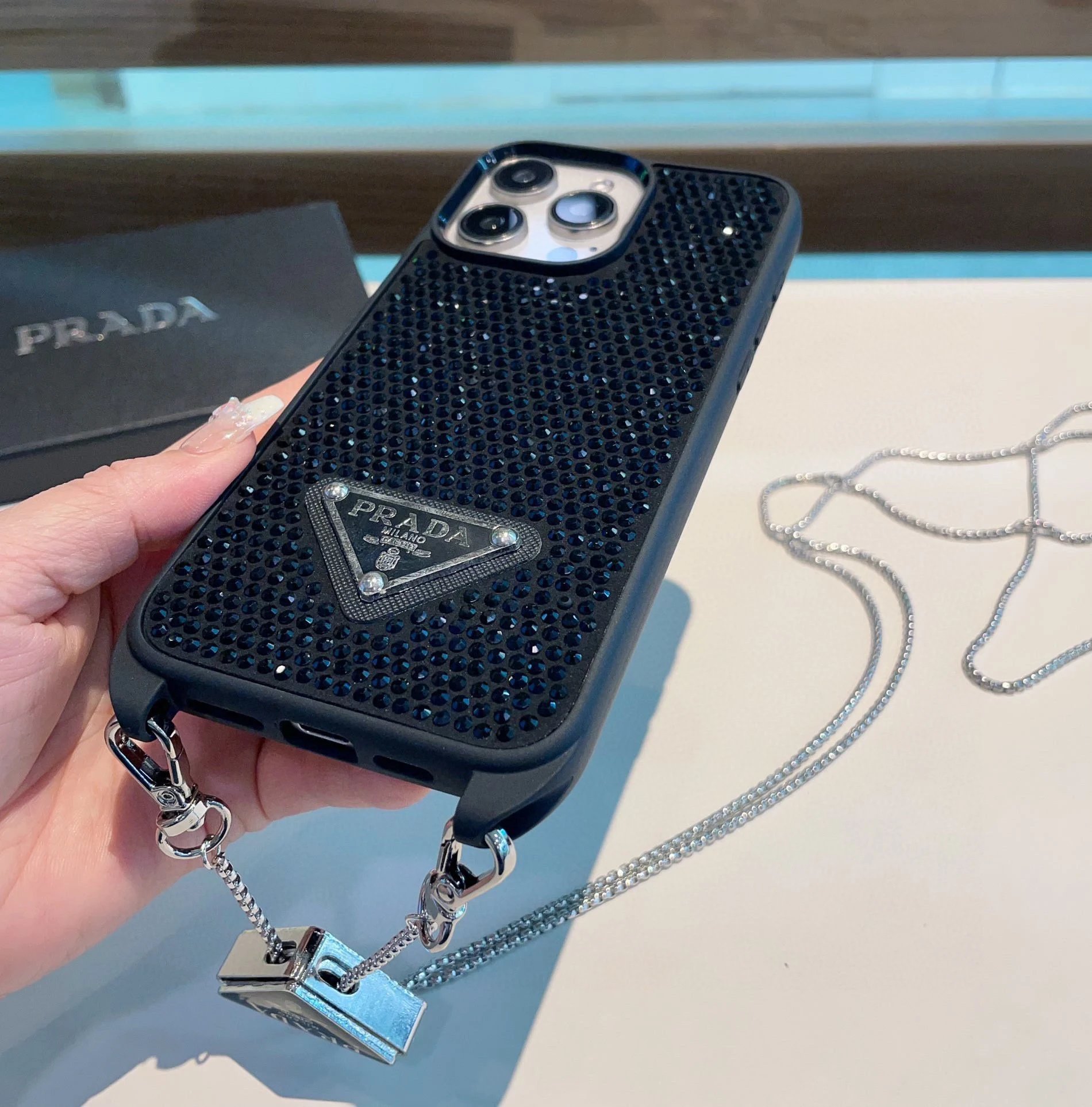 Prada Crossbody Strap Phone Case Ver.A — Photo 9