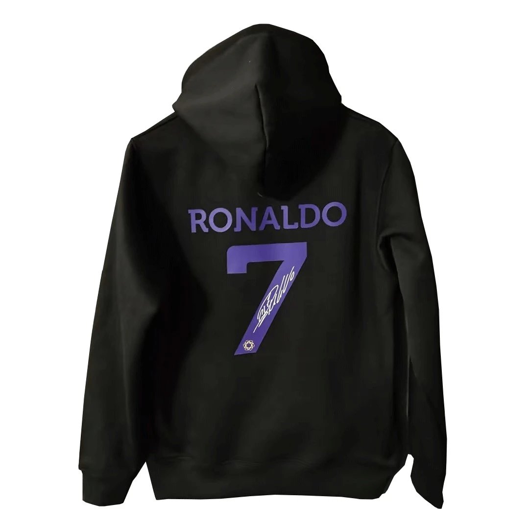 RONALDO 7 Al Nassr Sweater Hoodie 2022 23 Black — photo 2
