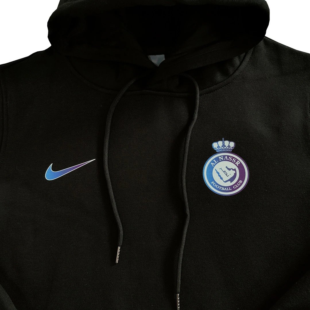 Al Nassr 2023 RONALDO 7 Sweater Hoodie 24 Black — Zdjęcie 2