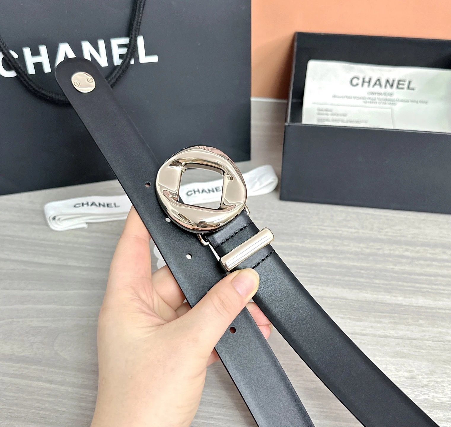 Chanel Leather Reversible Belt Ver.E — photo 6