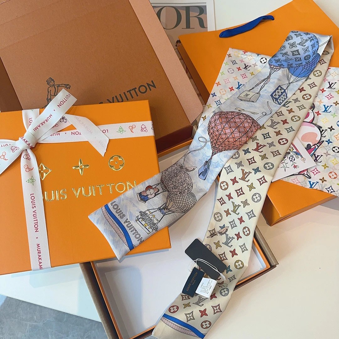 Louis Vuitton Silk Hair Ribbon Ver.B — Zdjęcie 9