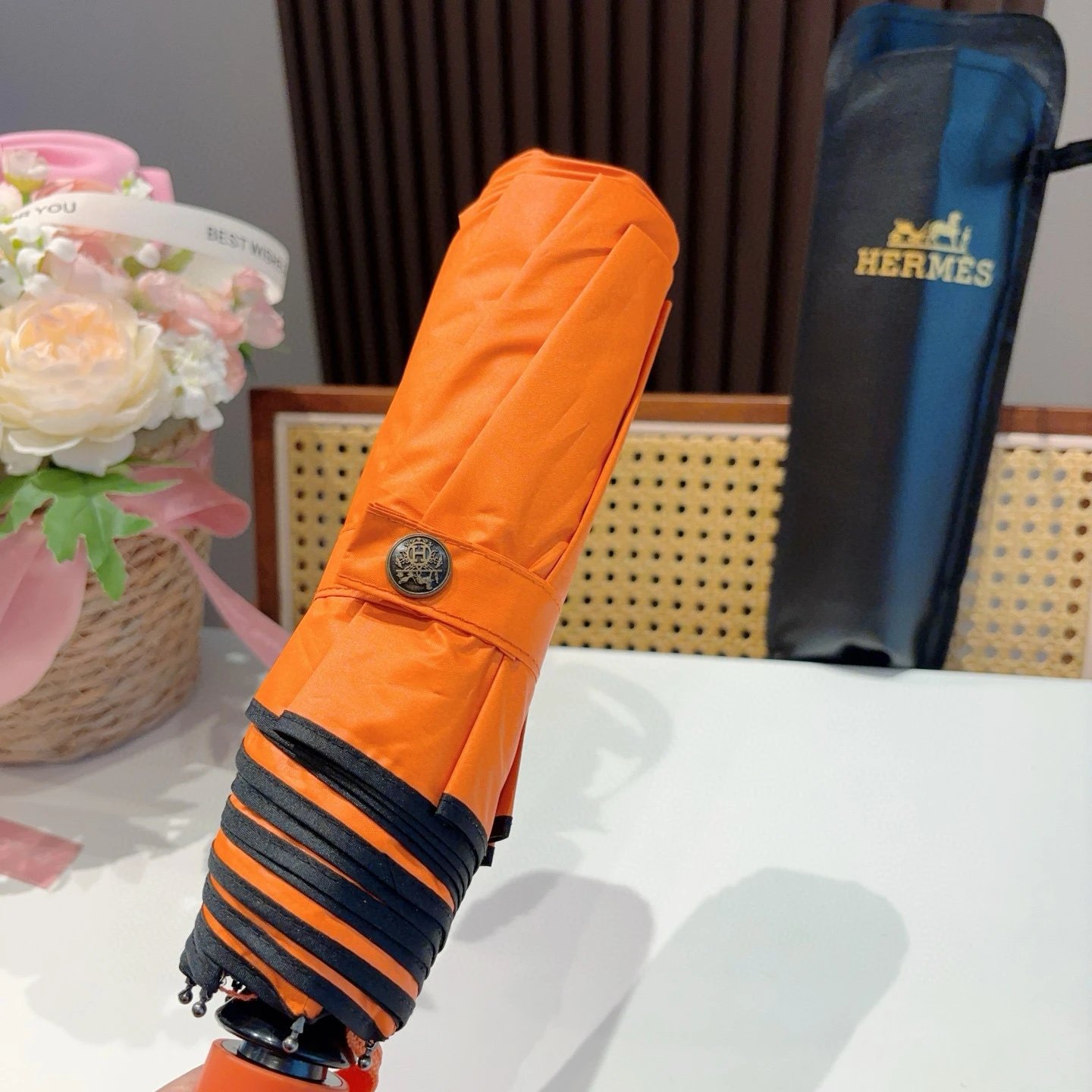 Hermes UV Protection Folding Umbrella Ver.B — Photo 3