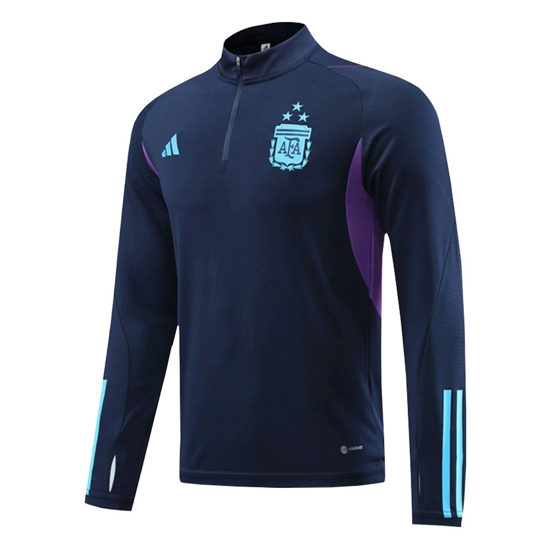 Argentina 1 4 Zip Tracksuit 2022 23 Royal Blue Three Stars — photo 2