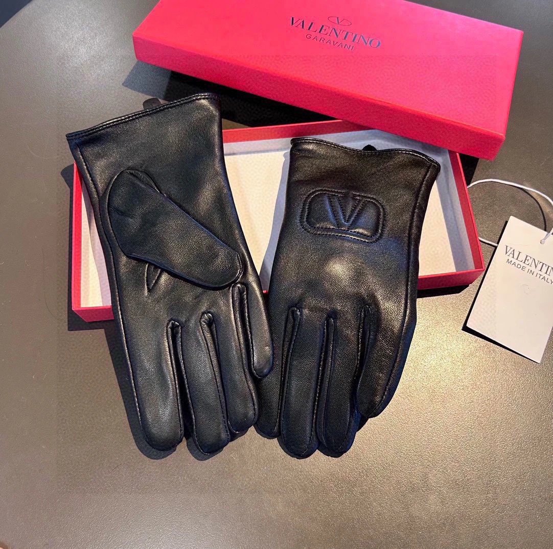 Valentino Lambskin Cashmere Gloves Ver.A — Zdjęcie 9