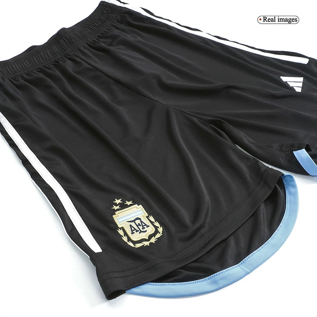 Argentina Home Soccer Shorts 2022 Three Stars — photo 8