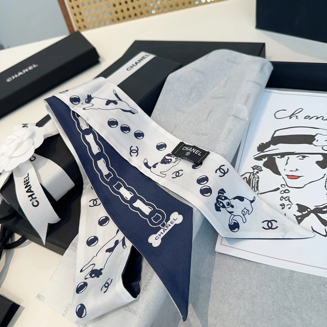 Chanel Silk Hair Ribbon Ver.G — Zdjęcie 8