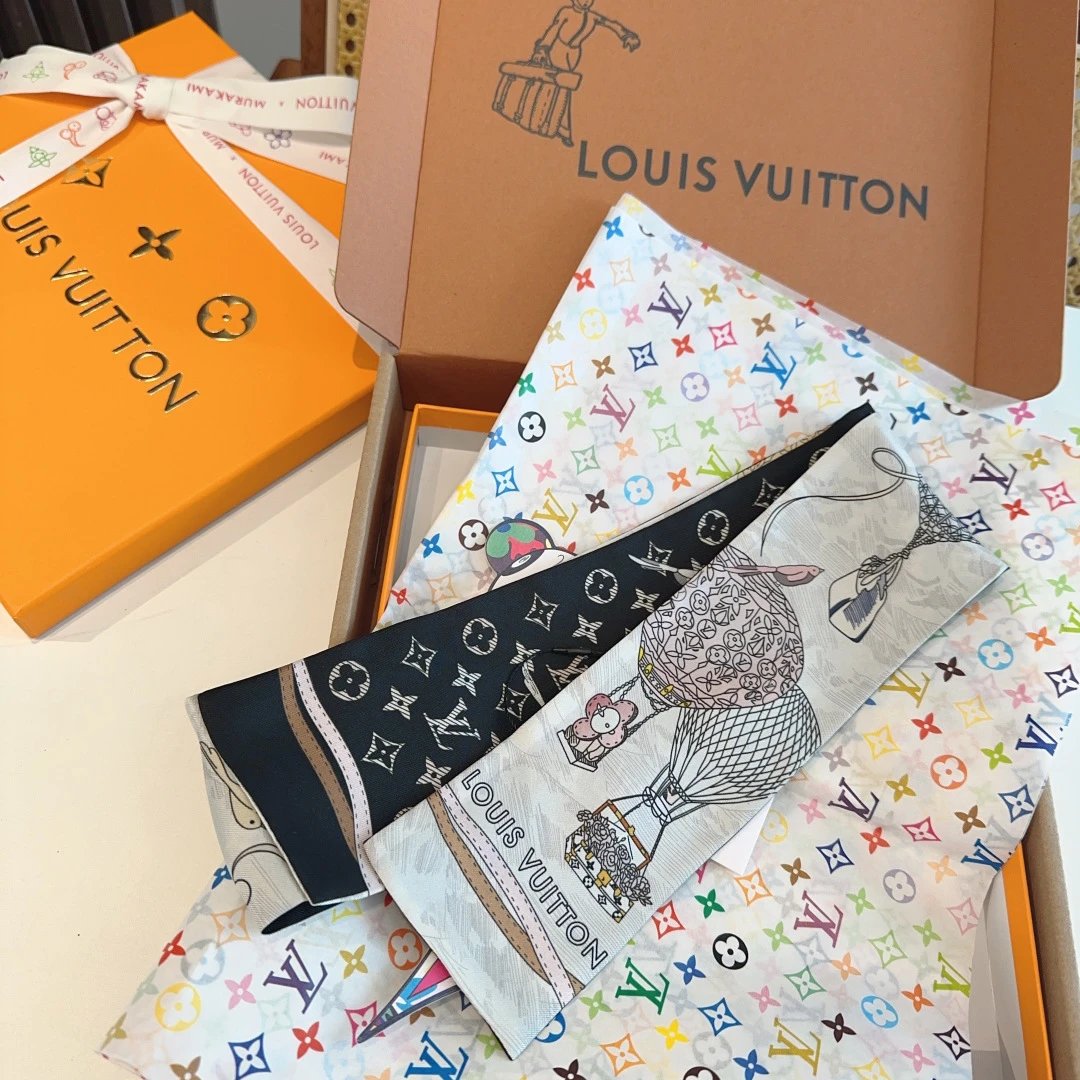 Louis Vuitton Silk Hair Ribbon Ver.A — QC