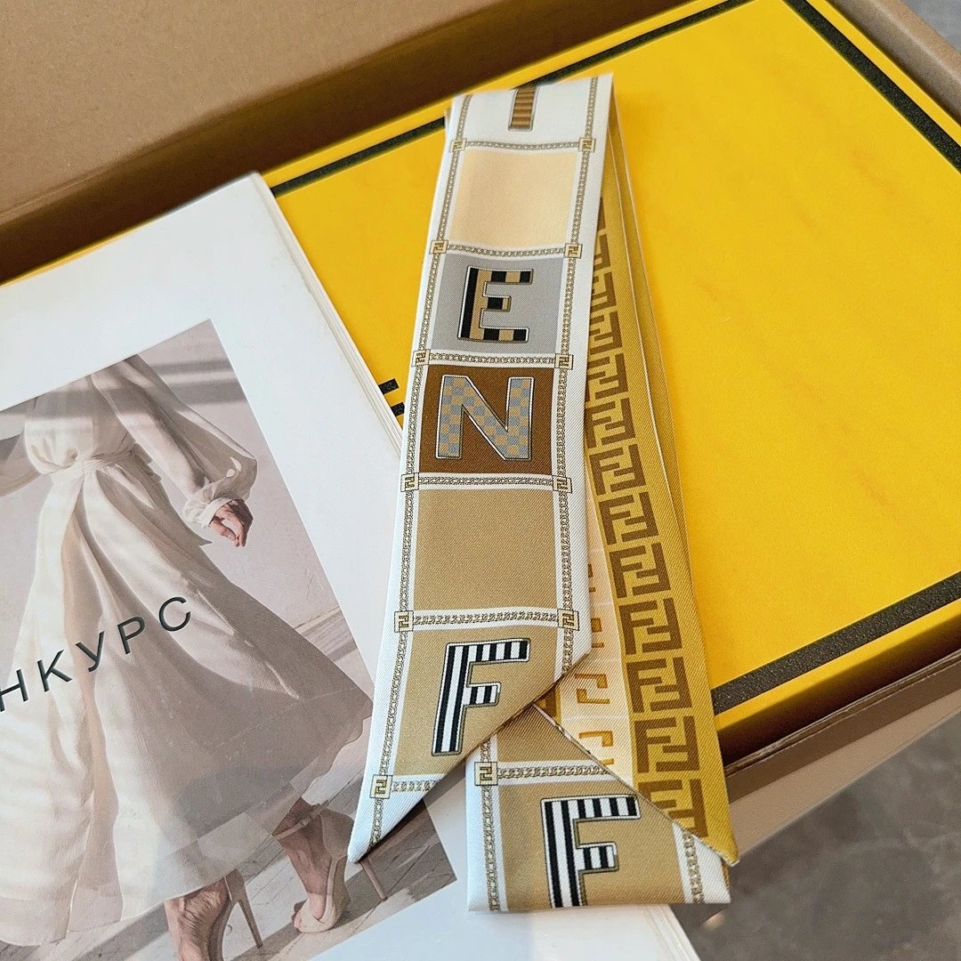Fendi Silk Hair Ribbon — Photo 2