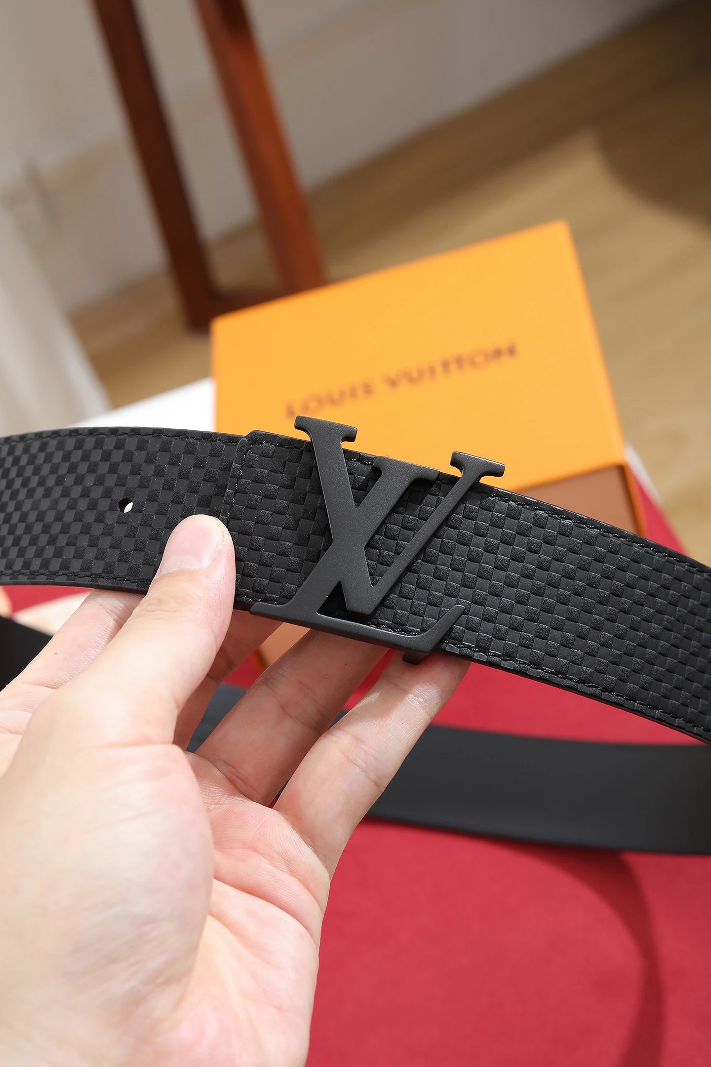 Louis Vuitton Leather Belt Ver.B — QC