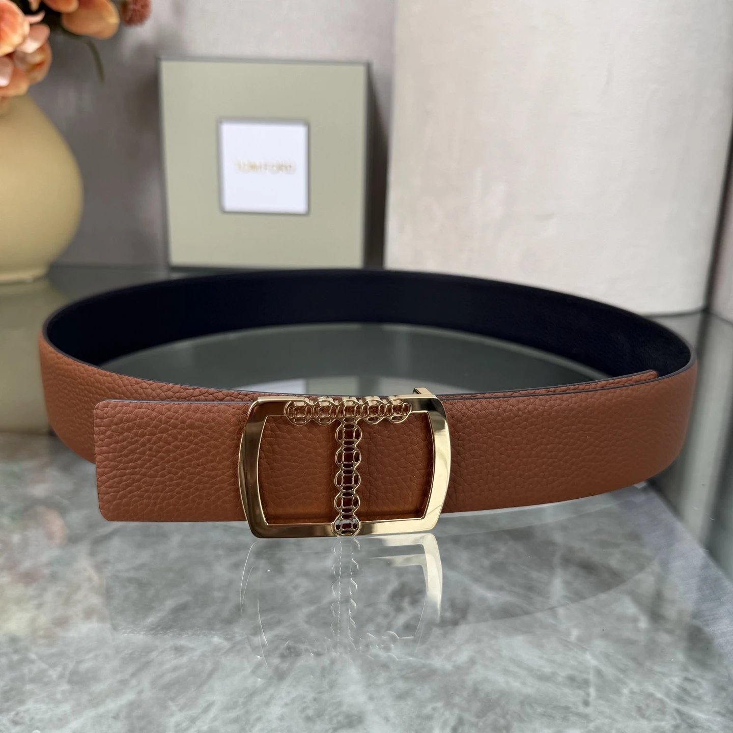 Tom Ford Leather Reversible Belt Ver.D — photo 4