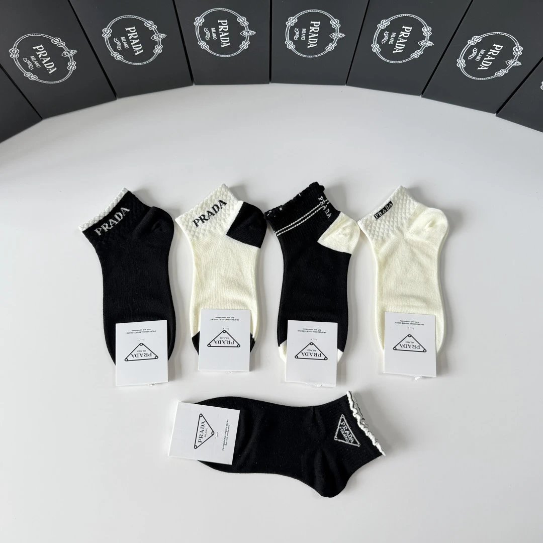 Prada Quarter Socks 5-Pair Box Ver.A — photo 4