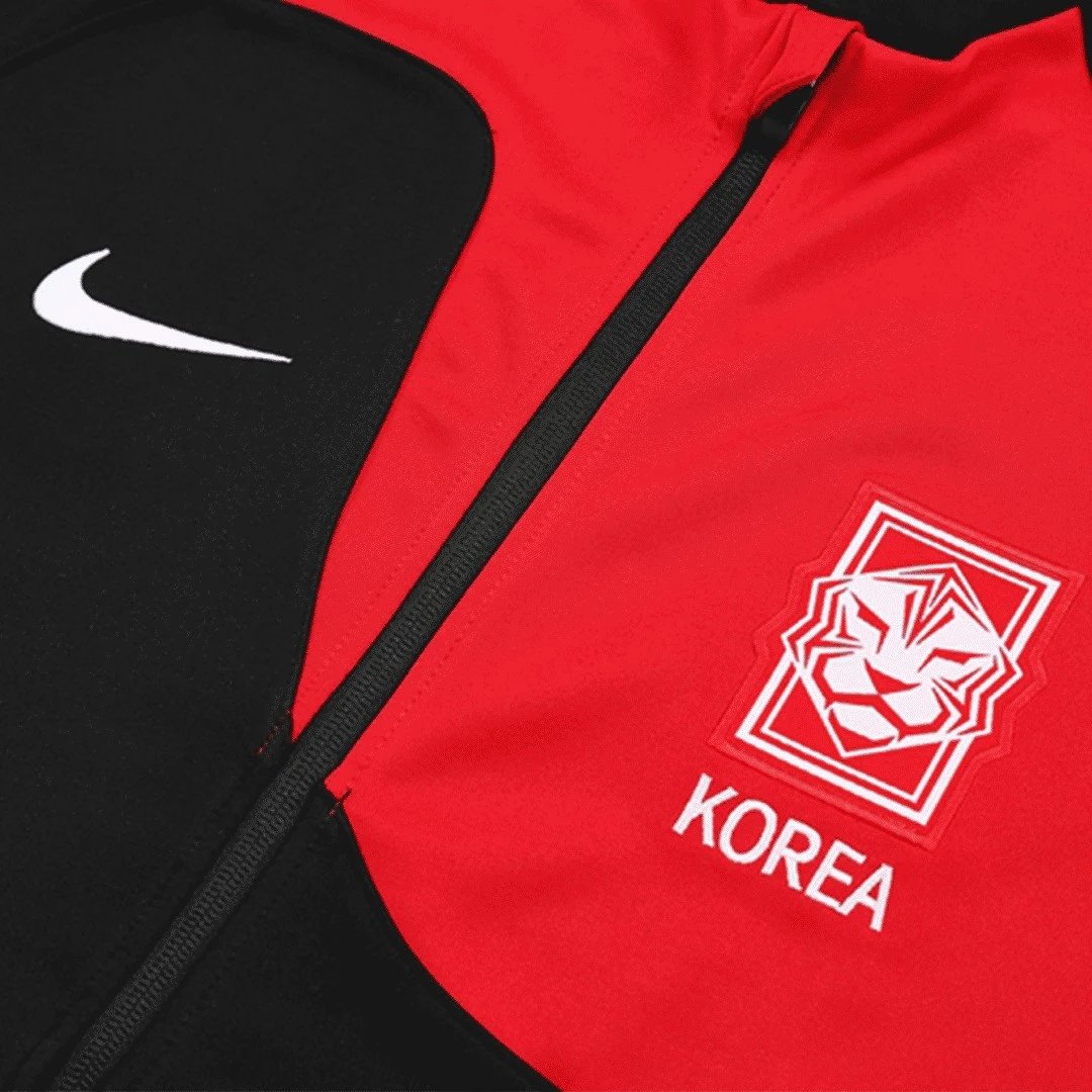 South Korea Track Jacket 2022 23 Black Red — photo 5