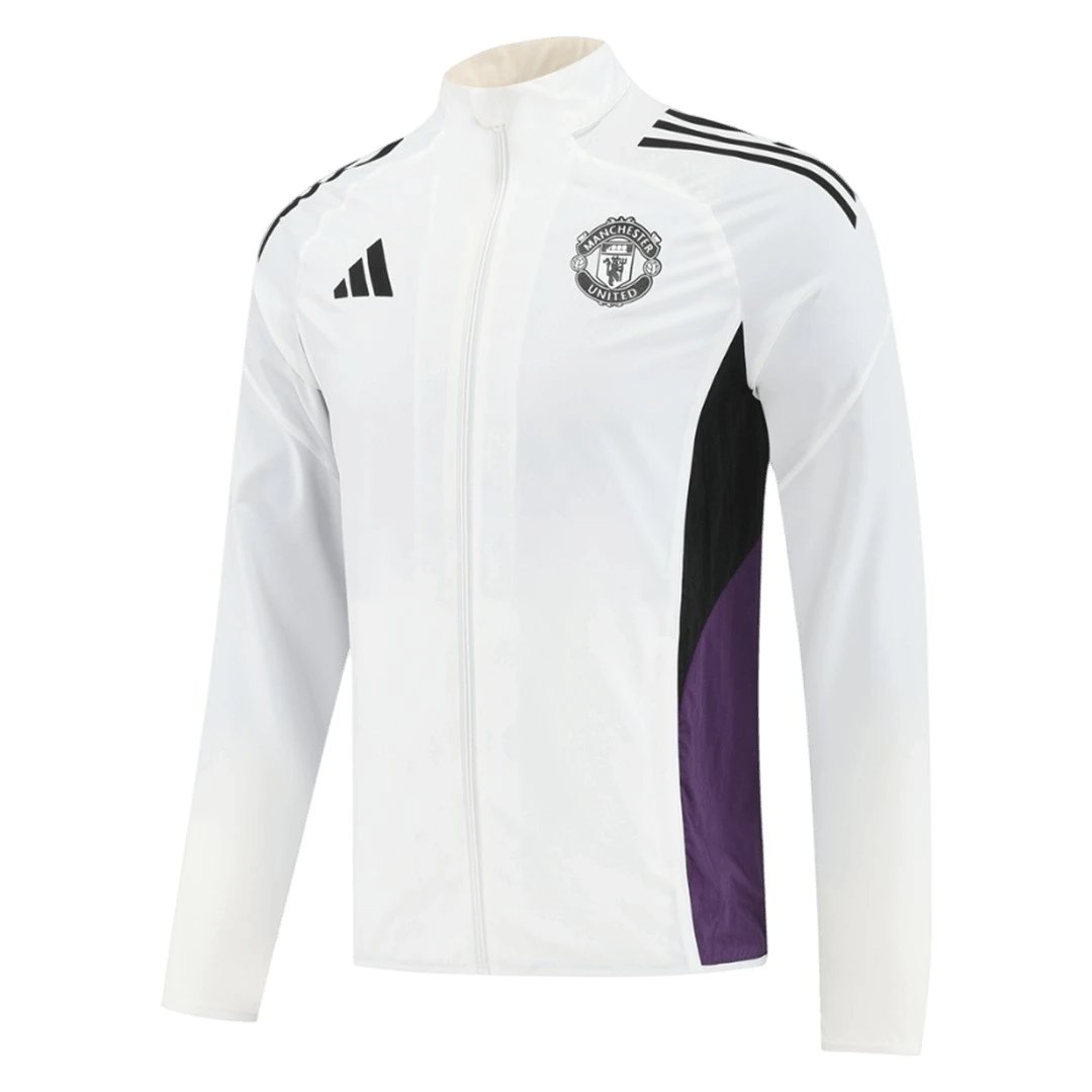 Manchester United 2025 Windbreaker Jacket 26 White — Zdjęcie 2