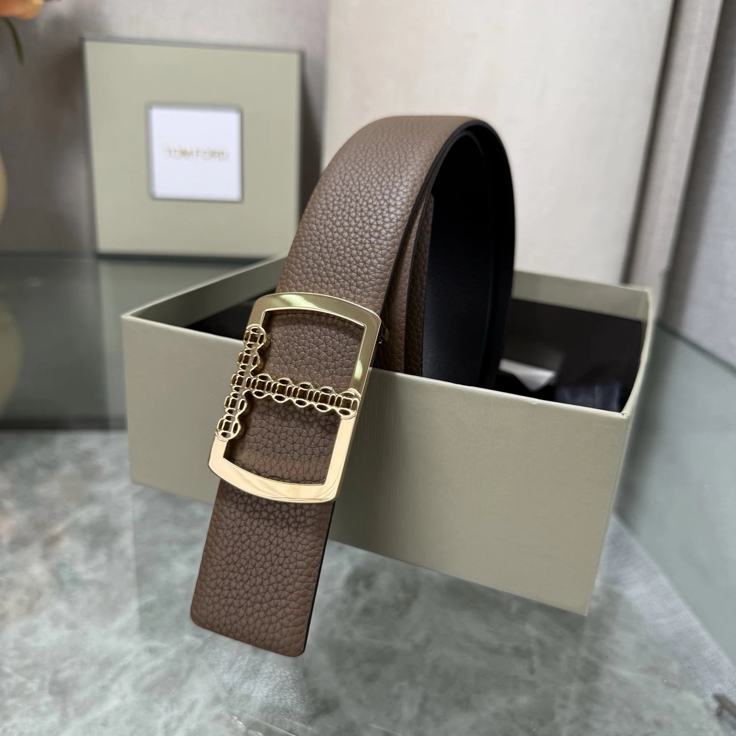 Tom Ford Leather Reversible Belt Ver.F — Zdjęcie 7