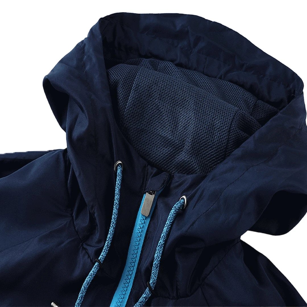 Napoli Hoodie Windbreaker Jacket 2022 23 Blue Black — photo 5