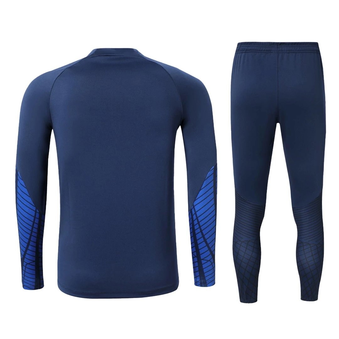 France 2022 1 4 Zip Tracksuit Navy — QC