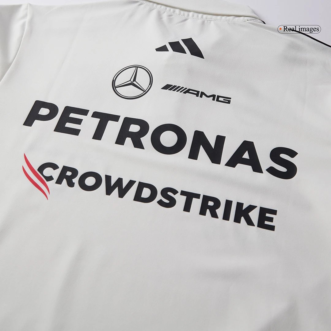 Mercedes AMG Petronas F1 2025 Team Polo White — photo 12