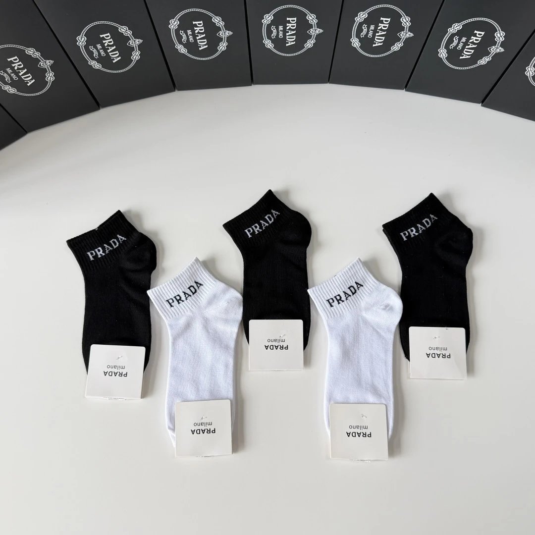 Prada Quarter Socks 5-Pair Box Ver.B — photo 2