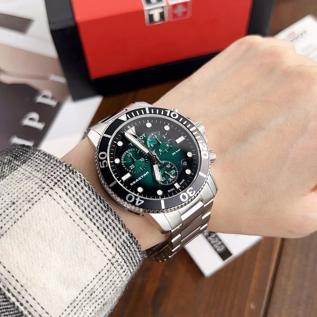 Tissot T120 Seastar Chrono Automatic Watch 45mm — photo 9