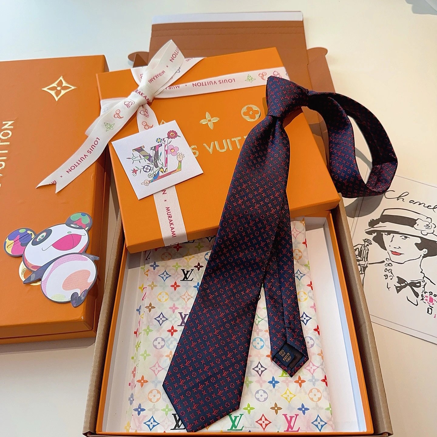 Louis Vuitton Silk Tie Ver.M — QC