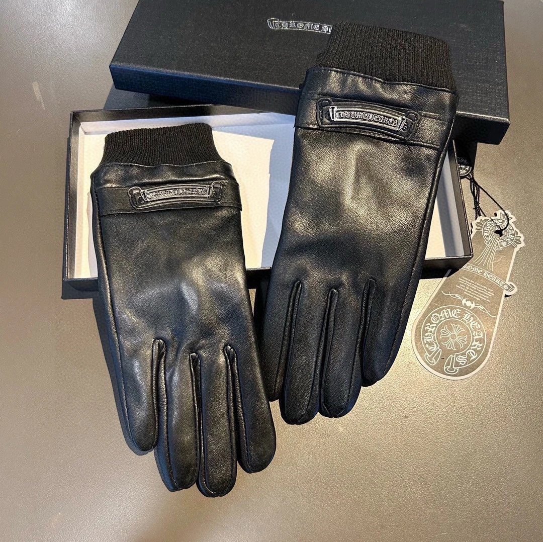 Chrome Hearts Lambskin Cashmere Gloves Ver.A — QC