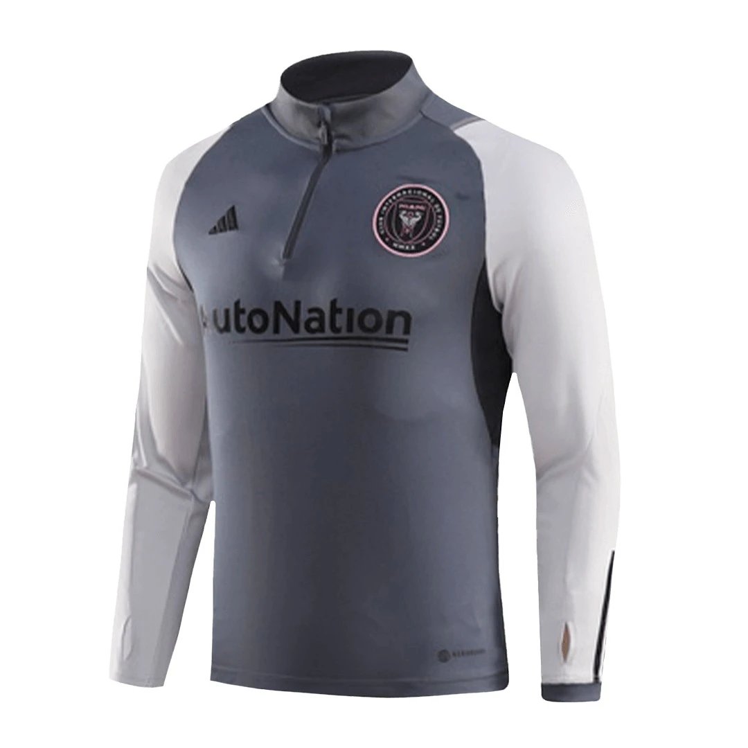 Inter Miami CF 1 4 Zip Tracksuit 2023 24 Kids Gray — photo 3