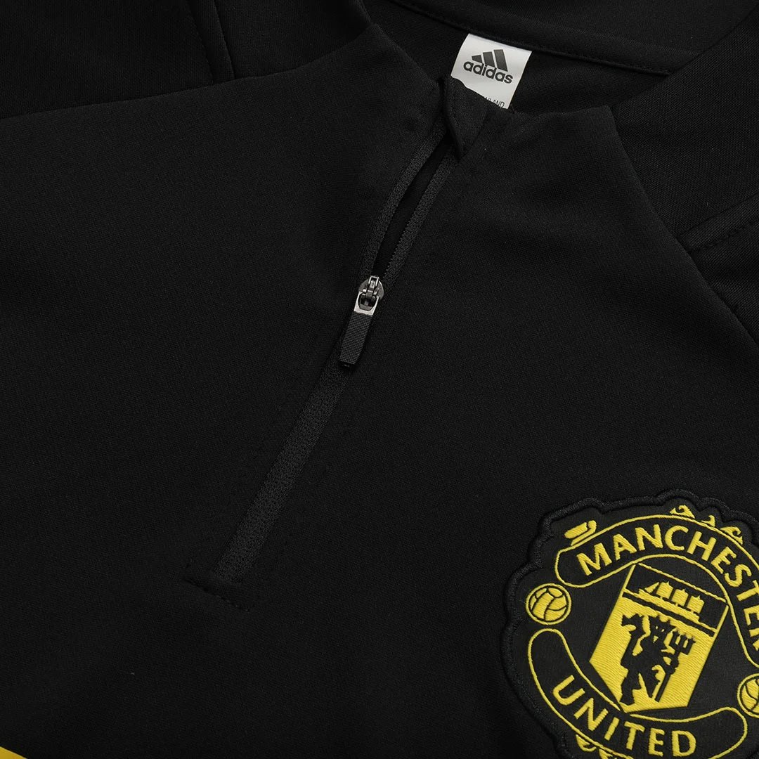 Manchester United 1 4 Zip Tracksuit 2025 26 Black — photo 8