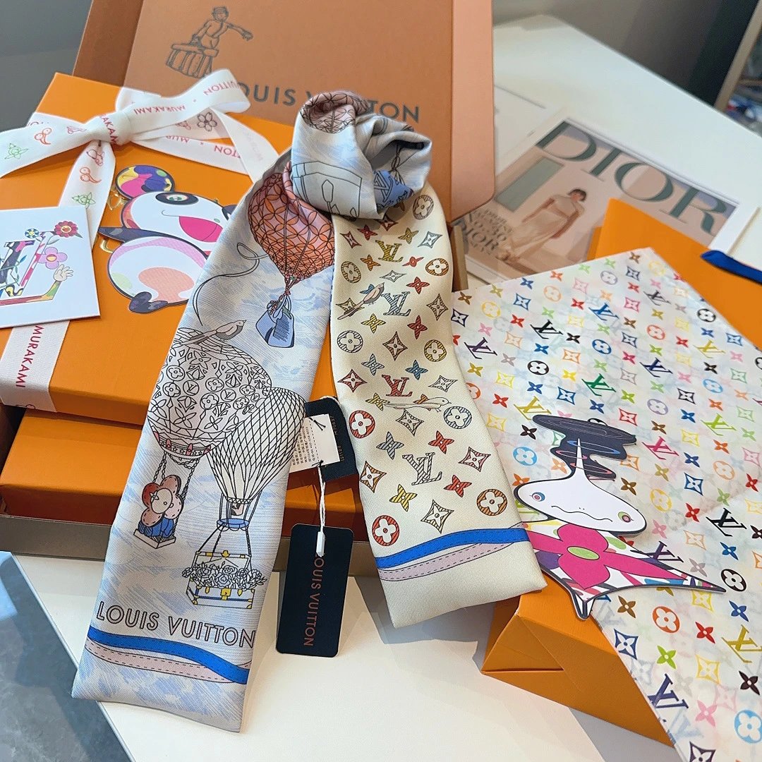 Louis Vuitton Silk Hair Ribbon Ver.B — QC
