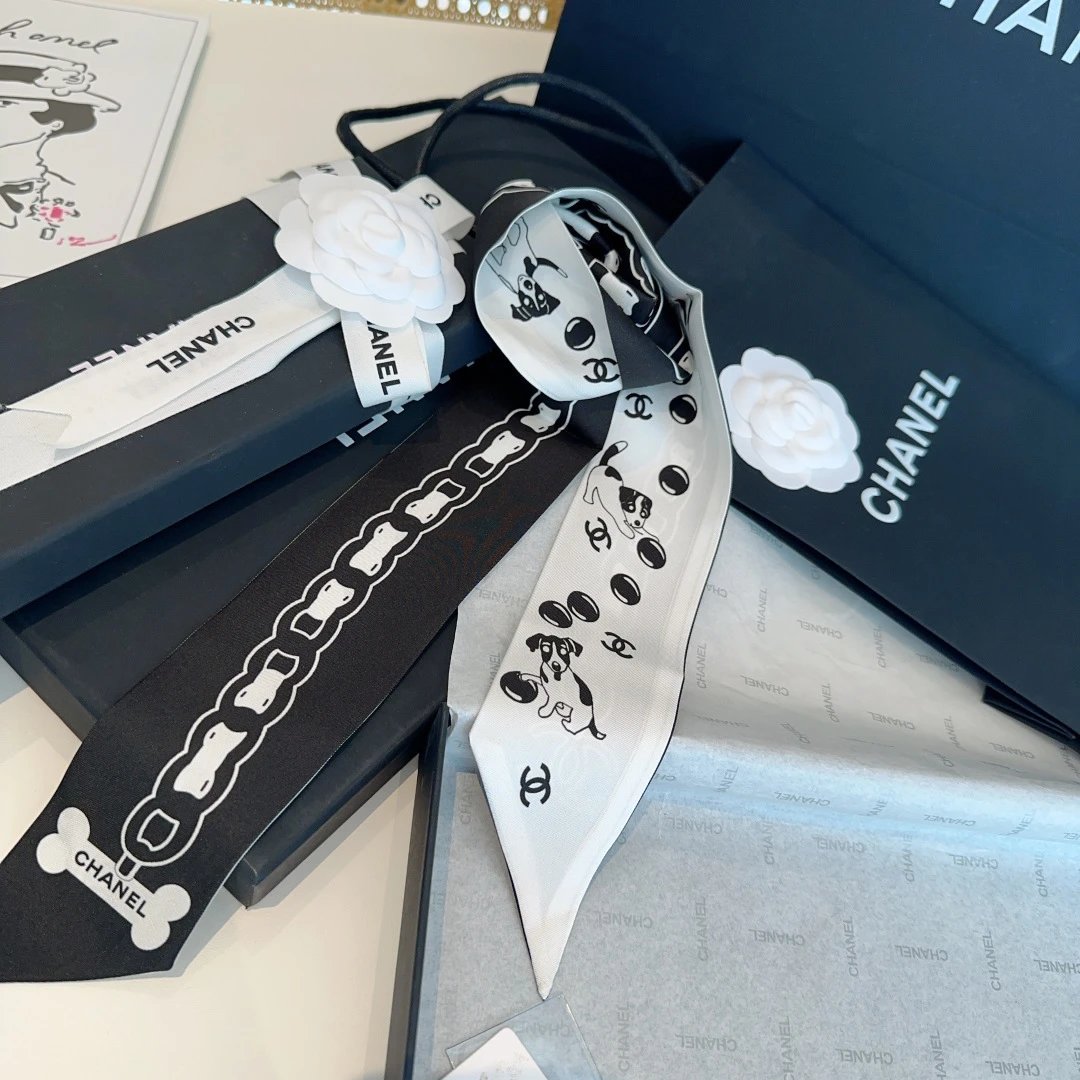 Chanel Silk Hair Ribbon Ver.I — Zdjęcie 6