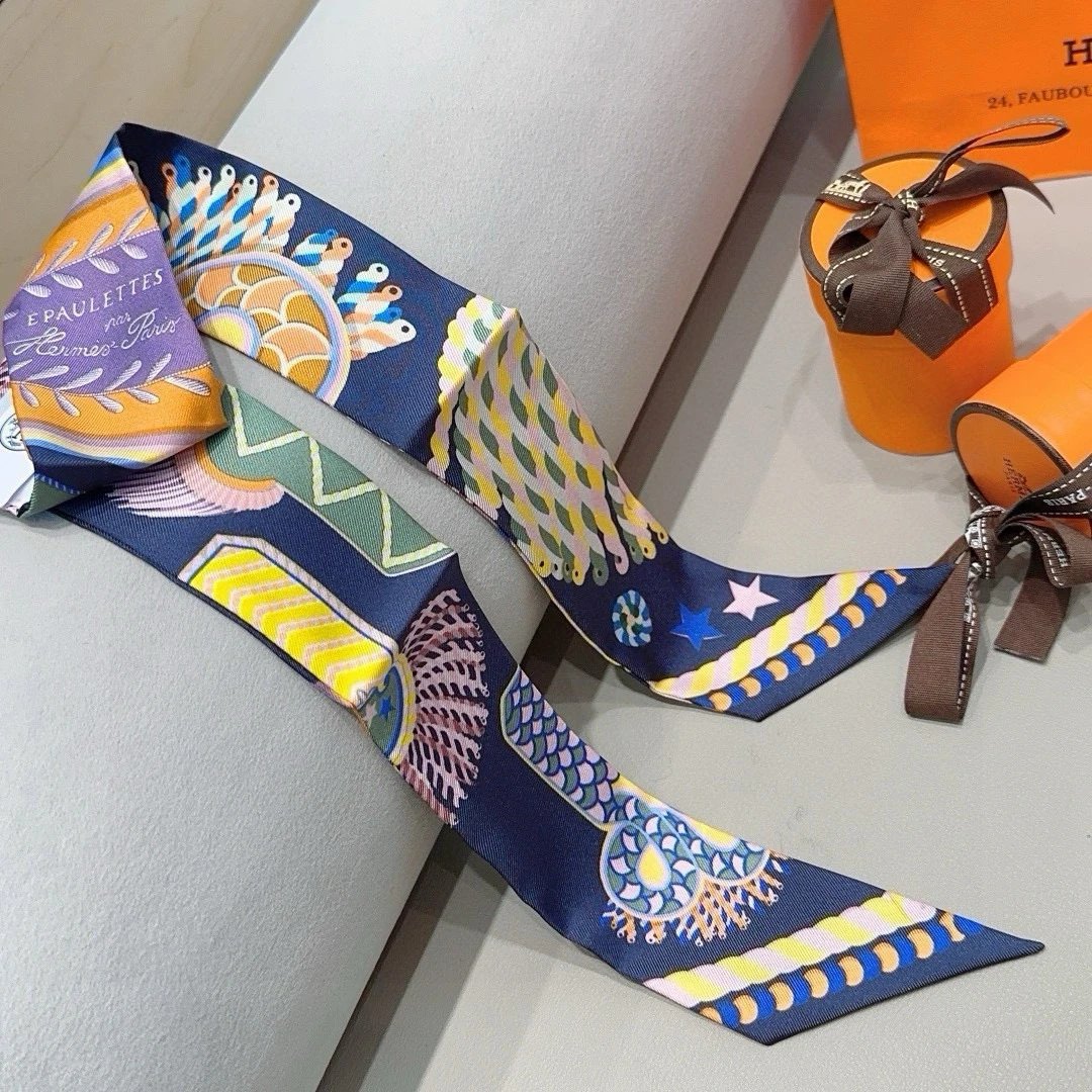 Hermes Silk Hair Ribbon Ver.A — Photo 3