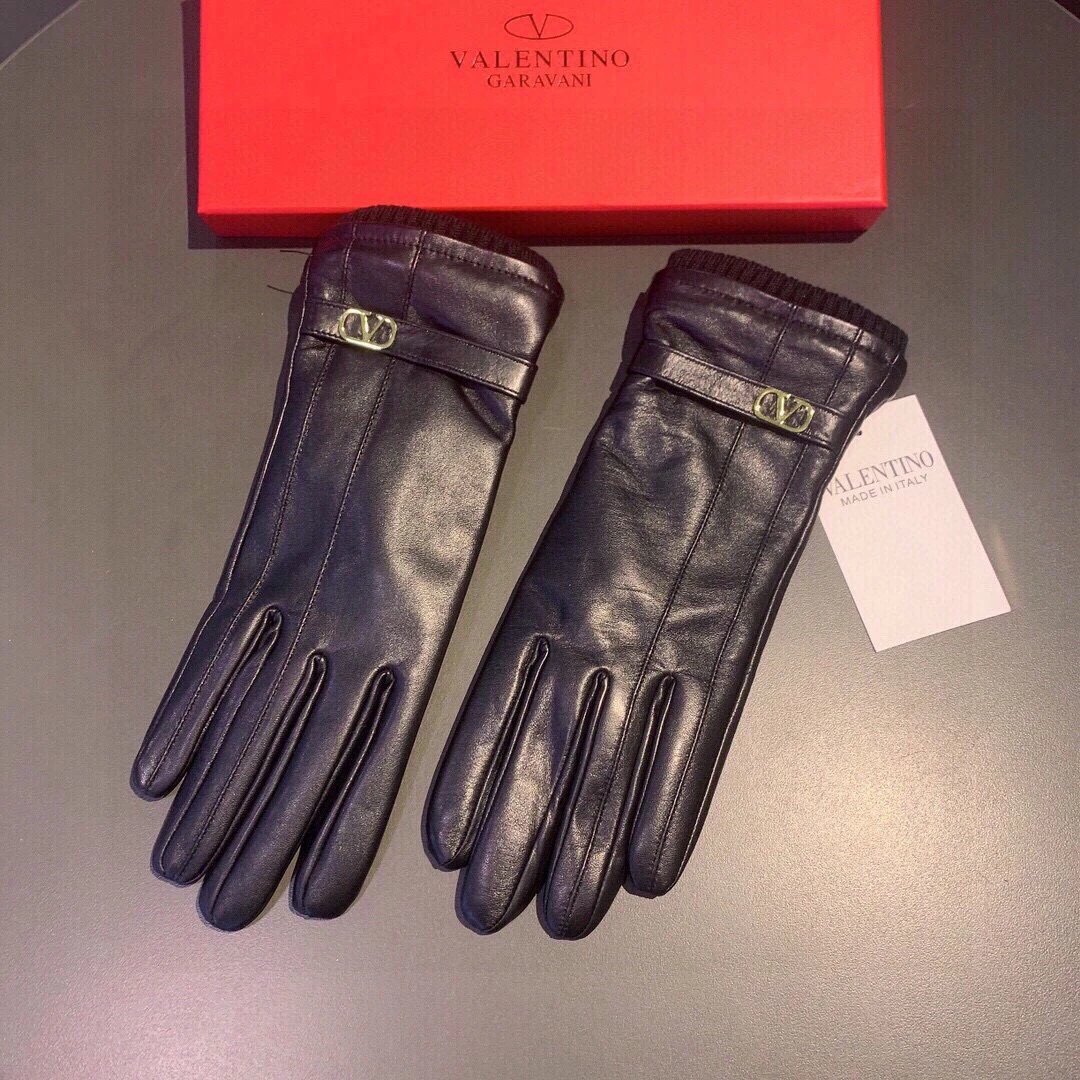Valentino Lambskin Cashmere Gloves Ver.C — QC
